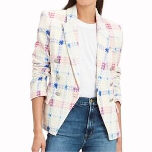 Maison d’Amelie Pastel Tweed Double Breasted Jacket Large EUC